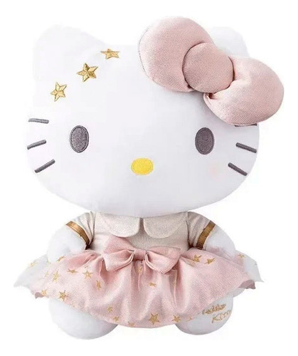 Muñeca De Peluche Helos Cat Kity Con Vestido Rosa 34 Cm
