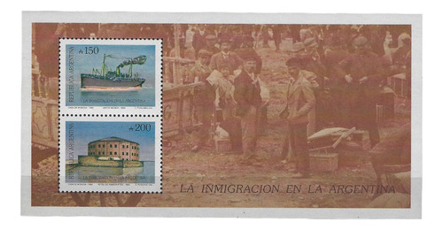 Lote3203 Argentina 1989 Gj# Hb# 79 Mint Inmigración