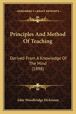 Libro Principles And Method Of Teaching: Derived From A K...