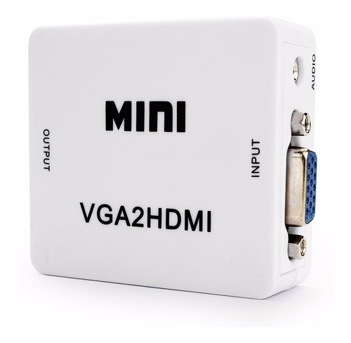 Convertidor Adaptador De Vga A Hdmi Con Audio 1080p