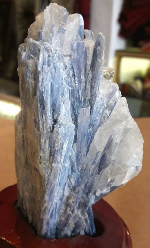 Mineral Roca Cristal Azul Cianita Disteno Cuarzo 10 Cm X 6 