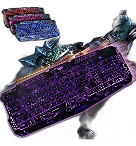 Teclado Para Juegos Con Retroiluminación Ultra Dragon Style 