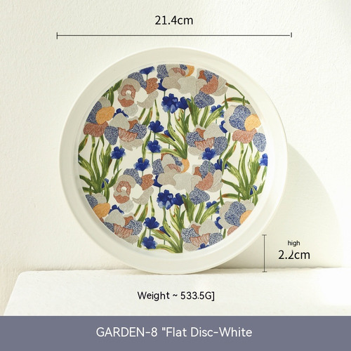 Set De Café Garden, Color Blanco, 260 Ml, Estilo Retro, Acua