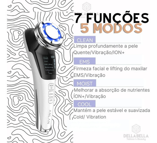 Anlan Removedor De Rugas Com Vibração Sônica Para Massagem
