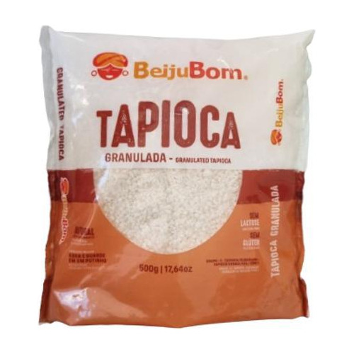 Kit 2x: Tapioca Granulada Sem Glúten Beijubom 500g