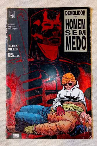 Hq Marvel Demolidor Homem Sem Medo 1 Miller Romita Jr Abril Jovem Minisserie 1994 (Usado)