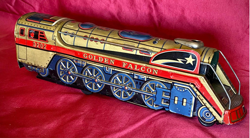 Antigua Locomotora De Chapa Trade Mark Modern Toys Japon