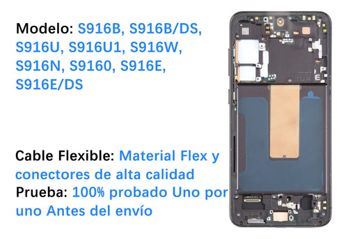 Pantalla Para Samsung S23 Plus S916b S916e Incell Con Marco