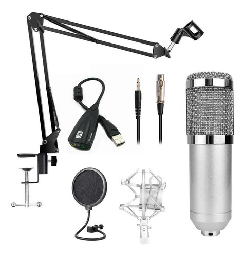 Kit Microfono Estudio Condensador Fd-bm800- Planetastore