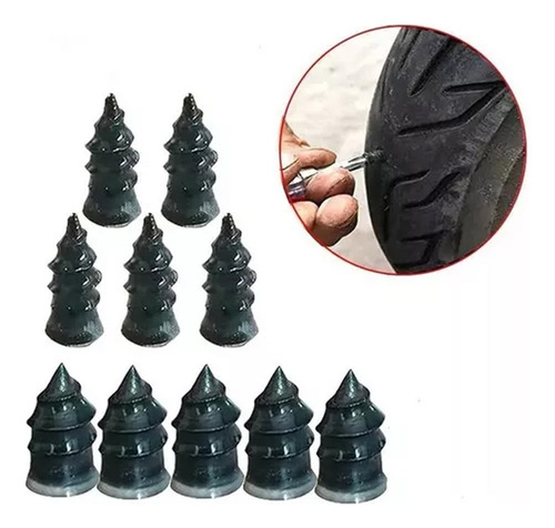 Para Pregos De Borracha De Reparo De Pneus De Vácuo 100pcs