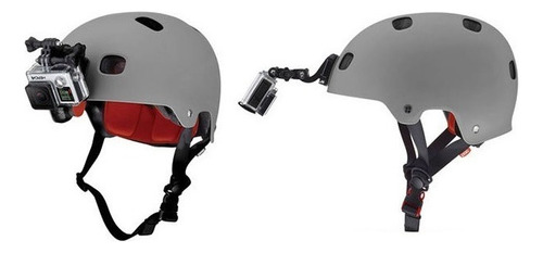 Base Adaptador Casco Moto Kit Lateral Gopro Cámara Acción