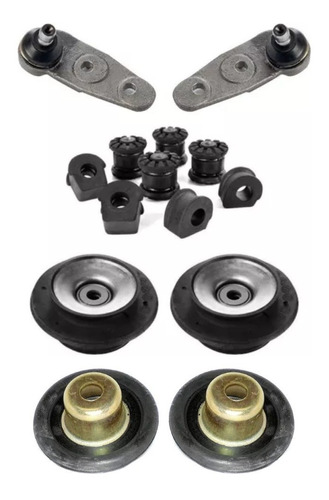 Kit Volkswagen Gol Power Bujes Rotulas Cazoletas Platos