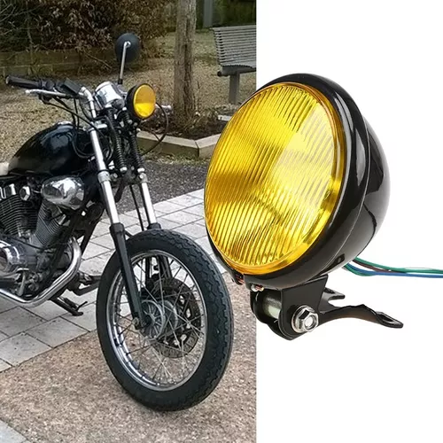 Suzuki Intruder 125 bobber Amarela 