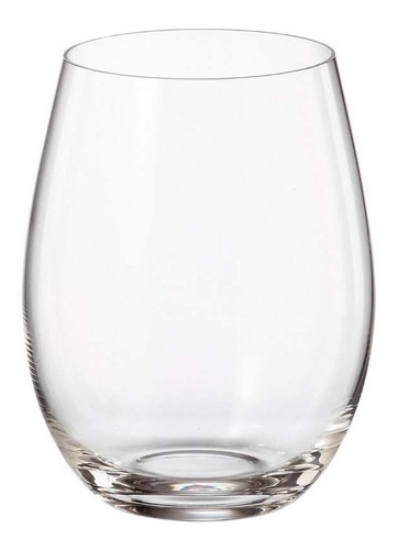 Vaso Copa Sin Tallo Pie 560ml X2 Cristal Bohemia