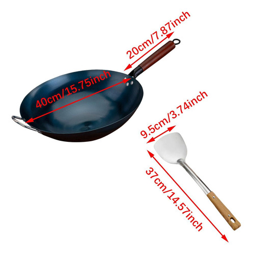 Sartén Wok Antiadherente Wok Para Ollas De Diámetro 40cm