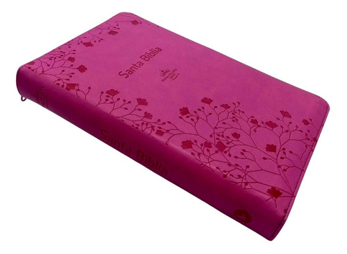 Imagen 4 de 8 de Biblia Rvr60 Letra Grande Color Rosa Con Cierre E Índice