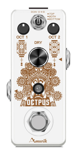 Pedal De Guitarra Amuzik Lef-3806 Octopus, Pedal Digital O