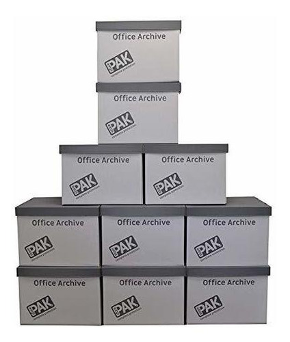 Pak Office Archive Boxes - Cajas De Cartón Para Almacenamien