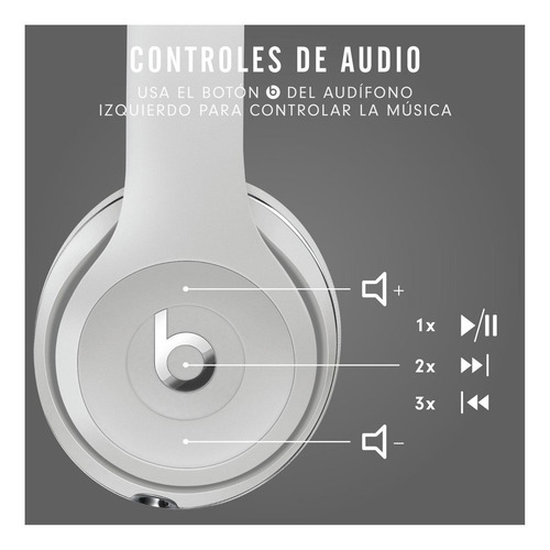 Imagen 3 de 5 de Audífonos Beats Solo³ Wireless - Satin silver