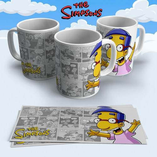 Taza - Tazón De Ceramica Simpsons Coleccion 2021 Milhouse