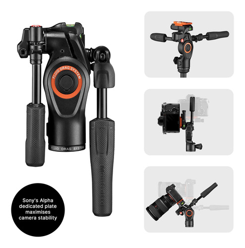 Trípode Manfrotto Befree Live Advanced De Aluminio Con Fluid