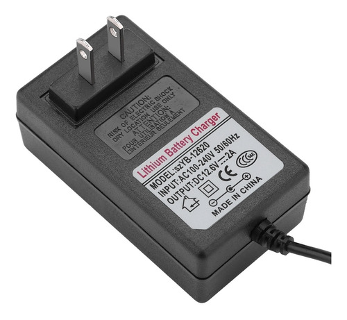 Cargador De Batería De Litio Dc 12.6v 2a Adaptador De Fuente