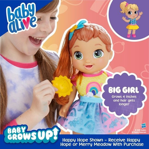 Baby Alive Baby - Baby Grows Up (Feliz) - Rubia o Castaña