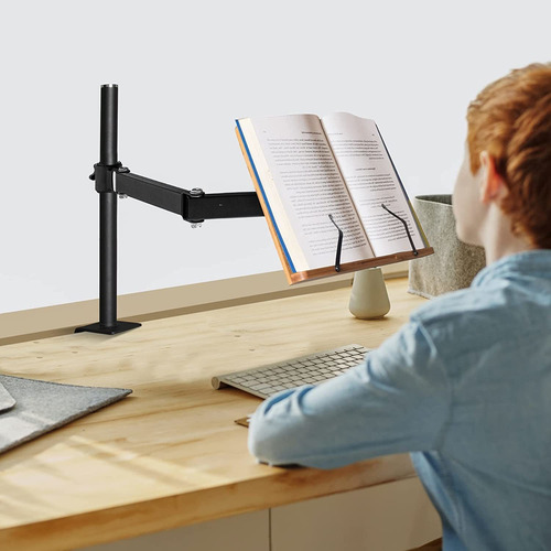Soporte Para Libros Wishacc Con Abrazadera, Aleación De Alum