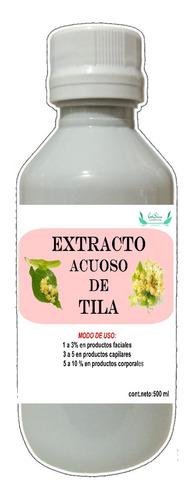 Extracto Acuoso De Tila Uso Cosmetico 500 Ml