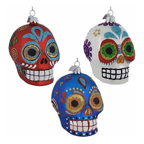 Día De Los Muertos Celebración De Navidad Adornos 3 Paquete 