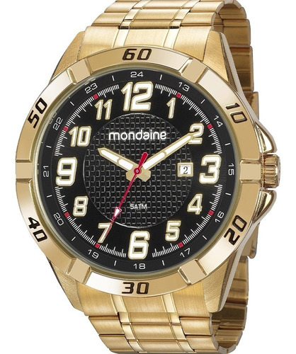 Relógio Masculino Mondaine Dourado 53833gpmvde1