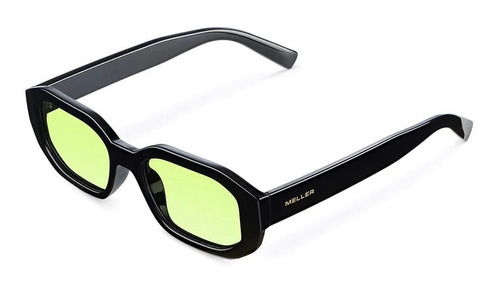 Lentes De Sol Meller - Kessie Black Lemon Color De La Lente Amarillo Color De La Varilla Negro Color Del Armazón Negro