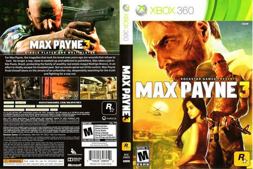 Juegos Xbox 360 Originales - Max Payne 3 - 2 Discos