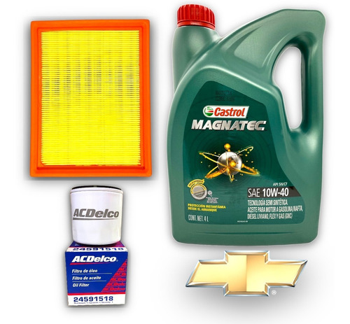 Kit Aceite Castrol 10w40 + Filtros Chevrolet Corsa Agile