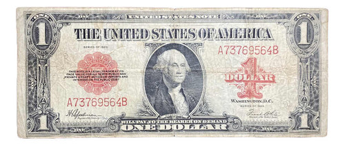 Billete 1 Dólar Estados Unidos 1923 Pick 189 Sello Rojo Raro