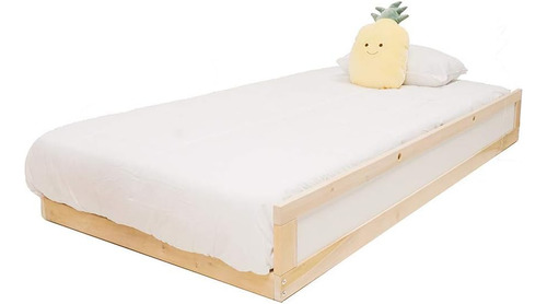 Cama Baja Canguro Individual De Madera Nórdica Montessori