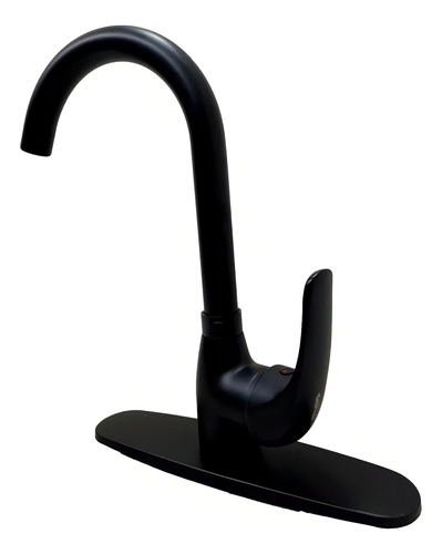 Mezcladora Monomando Para Fregadero Negro Rugo 104-fn