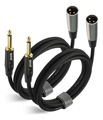 Ebxya Xlr Macho A 1/4 Pulgadas Ts Mono Cable De Microfono De