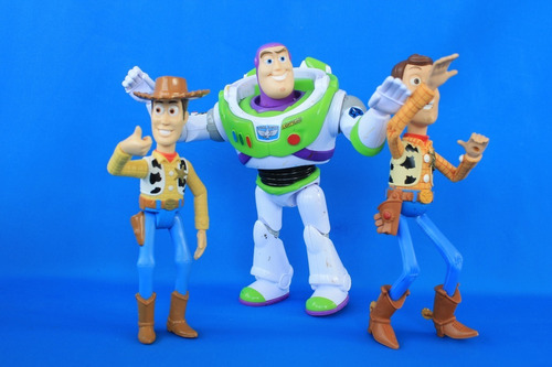 Lote 3 Figuras Toy Story Woody Buzz Lightyear