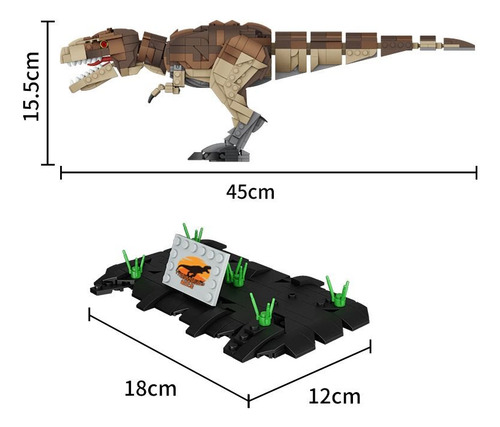 Dinosaurio Para Armar- Tyrannosaurus- 939 Pzs