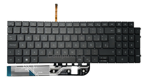 Teclado Dell Inspiron 15 3510 3511 3515 5515 5510 7510 Lumin