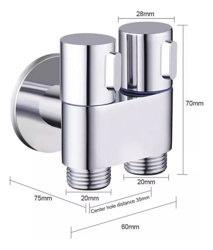 Mini Full Copper Angle Valve Booster Bathroom Gun