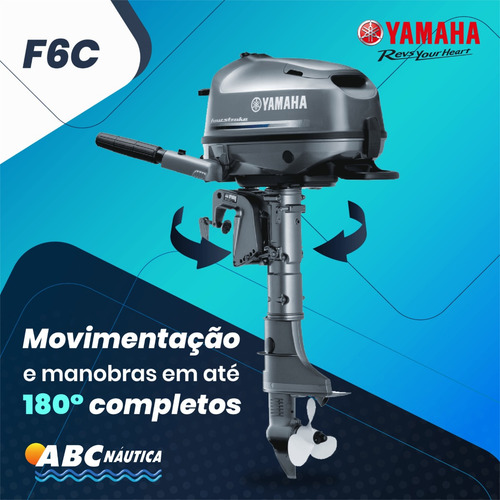 Motor De Popa Yamaha 6hp 4t Leia Anúncio