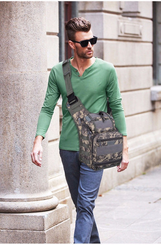 Imagen 10 de 10 de Morral Bolso Tactico Canguro Porta Celular Tablet Sniper G3