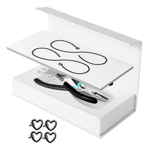Kit De Pulsera Permanente, Joyería, Moda, 1 Par Negro