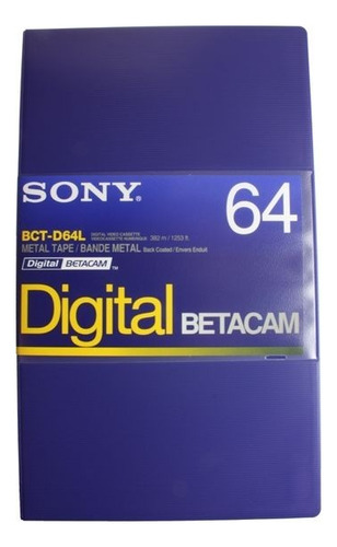 Sony Fita Video Betacam Digital Bct-d64l 64 Minutos