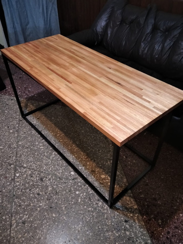 Mesa De Hierro Y Madera