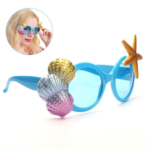 Imagen 7 de 8 de Gafas De Sol Para Fiestas Tropicales, Diseño De Concha De Ma