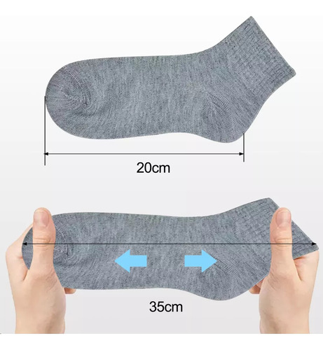 20 Pares Calcetines Cortos Deportiva Hombres Unisex Calceta