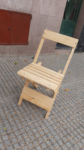 Silla Madera Plegable Para Chicos Entrega Inmediata (caba)